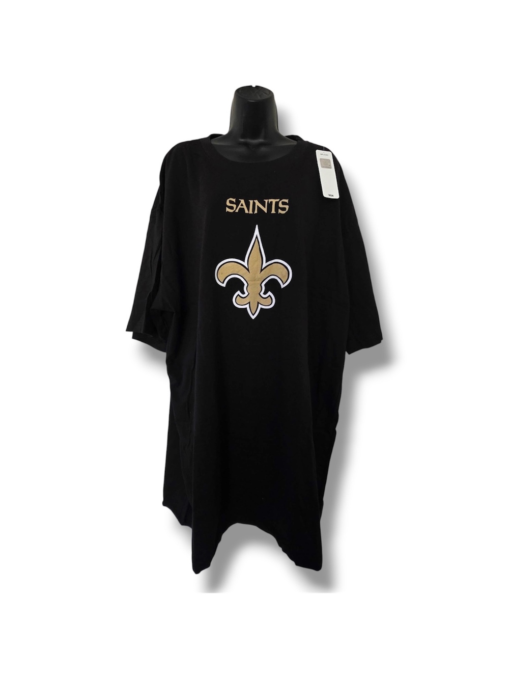New Orleans Saints Men’s T-Shirt Black 3XT Big & Tall NFL Tee